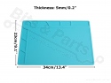 Silicone work mat 34cm x 23cm x 5mm blue